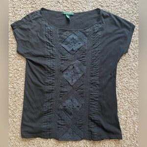 Lauren Ralph Lauren Elegant Black Women's Top